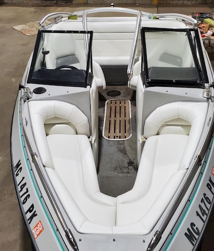Boat seat upholstery Michigan.