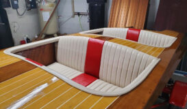 Wood Boat Upholstery 6