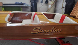 Wood Boat Upholstery 3